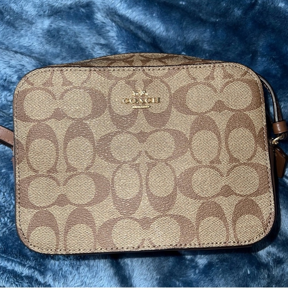 Coach mini cross body camera bag